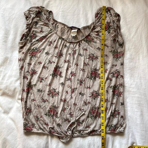 Vintage Floral Peasant Top Size large - Picture 5 of 5